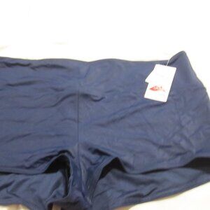 Lands End Navy Blue Boyshort Swim short NWT
